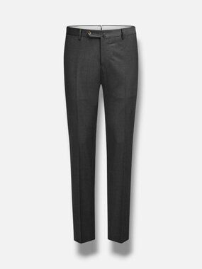 PT Torino Men's Gray Wool Deluxe Comfort Slim-Fit Trousers Dress Pants Size 52